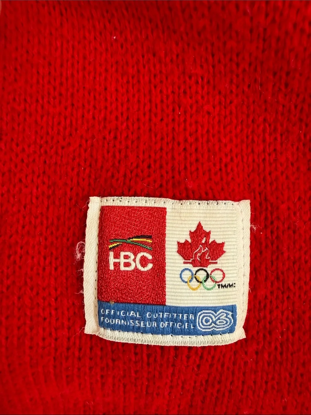 Vintage Hudsons Bay Canada Canadian Olympics Scarf